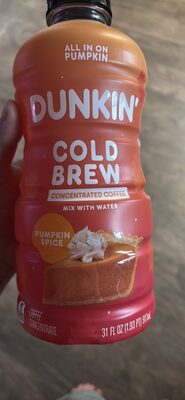 Pumpkin Spice Cold Brew Coffee Concentrate, Pumpkin Spice