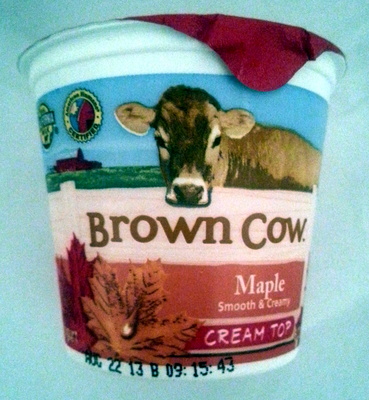 Brown Cow, Maple Cream Top Yogurt