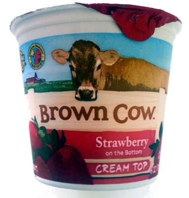 Brown Cow, Cream Top Yogurt, Strawberry, Strawberry