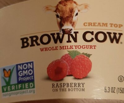Raspberry On The Bottom Cream Top Whole Milk Yogurt, Raspberry