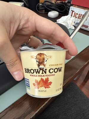 Maple Cream Top Whole Milk Yogurt, Maple