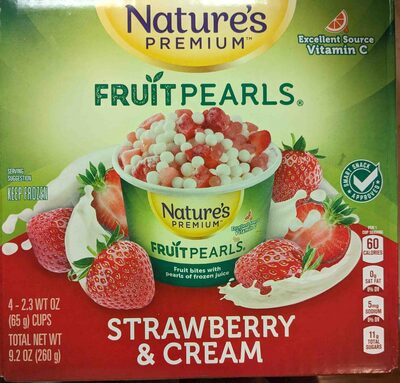 Strawberry & Cream Fruit Pearls, Strawberry & Cream
