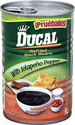 Refried With Jalapeno Pepper  Black Beans
