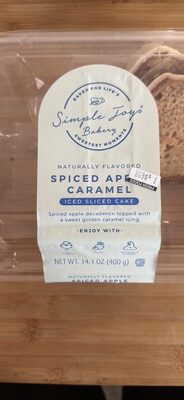 Spiced Apple Caramel Iced Sliced Cake, Spiced Apple Caramel