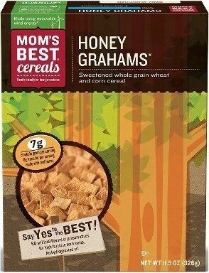 Honey Grahams Sweetened Whole Grain Wheat And Corn Cereal, Honey Grahams
