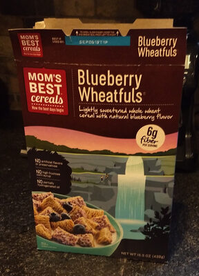 Sweetened Whole Wheat Cereal Blueberry Wheatfuls, Blueberry Wheatfuls