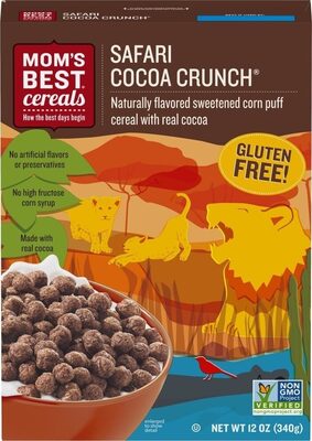 Safari Cocoa Crunch Sweetened Corn Puff Cereal With Real Cocoa, Safari Cocoa Crunch
