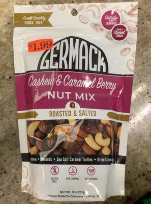 Cashew & Caramel Berry Roasted & Salted Nut Mix, Cashew & Caramel Berry
