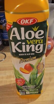Pure Premium Natural Mango Flavored Aloe Drink, Aloe Vera; Mango