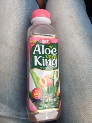 Okf, Aloe Vera Drink, Peach, Peach
