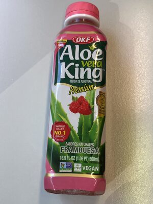 Raspberry Flavored Aloe Drink, Raspberry