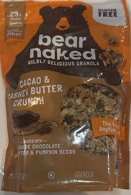 Bear Naked Cereal Granola Cacao And Cashew Butter Soft Baked 11oz