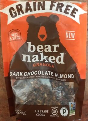 Grain Free Dark Chocolate Almond Granola, Dark Chocolate; Almond