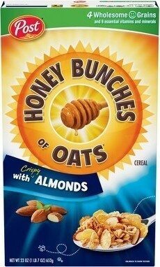 Sweetened Cereal With Oats & Honey With Almonds, Oats & Honey With Almonds