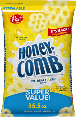 Big Real Honey Flavor! Sweetened Corn & Oat Cereal, Big Real Honey