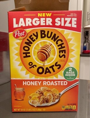 Sweetened Cereal With Oats And Honey, Oats And Honey