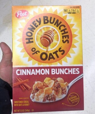 Cinnamon Bunches Sweetened Cereal With Oats & Honey, Cinnamon Bunches