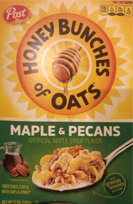 Maple & Pecans Flavor Sweetened Cereal With Oats & Honey, Maple & Pecans
