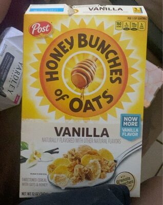 Vanilla Flavor Sweetened With Oats And Honey Cereal, Vanilla