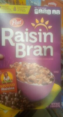 Raisin Bran Whole Grain Wheat & Bran Cereal, Raisin Bran