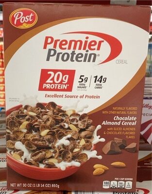 Chocolate Almond With Sliced Almonds & Chocolate Flavored Flakes Cereal, Chocolate Almond