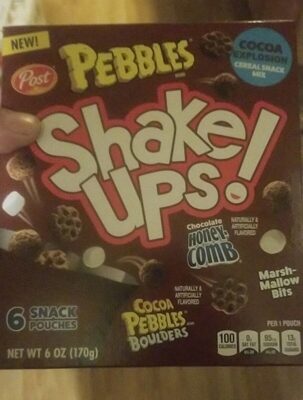 Post Pebbles Shake Ups! Cereal Snack Mix, 6 Count, 6 Oz
