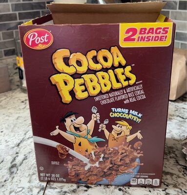 Cocoa Pebbles Chocolate Flavored Rice Cereal, Cocoa Pebbles