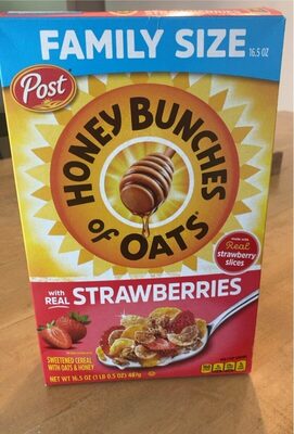 Strawberries Sweetened Cereal With Oats & Honey, Strawberries With Oats & Honey