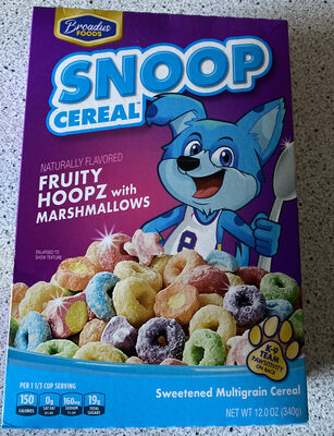 Fruity Hoopz With Marshmallows Sweetened Multigrain Cereal, Fruity Hoopz With Marshmallows