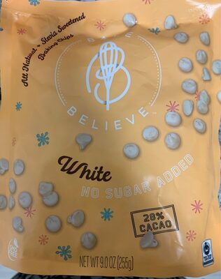 White 28% Cacao Baking Chips, White