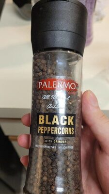 Black Peppercorns With Grinder, Black