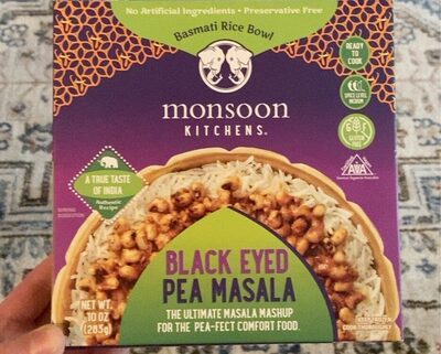 Black Eyed Pea Masala Basmati Rice Bowl, Black Eyed Pea Masala