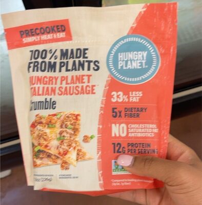 Hungry Planet Italian Sausage Crumble, Hungry Planet Italian Sausage