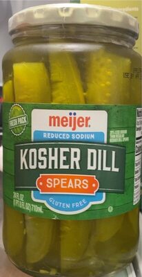 Kosher Dill Reduced Sodium Spears, Kosher Dill