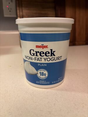 Plain Greek Strained Nonfat Yogurt, Plain