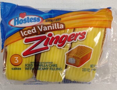 Iced Vanilla Flavored Cake With Creamy Filling, Iced Vanilla