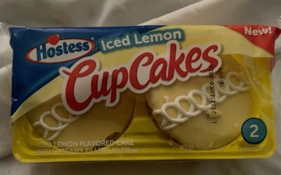 Iced Lemon Flavored Cupcakes Cake With Creamy Filling, Iced Lemon