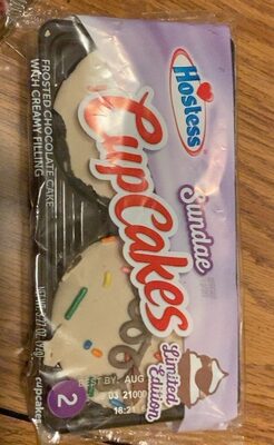 Sundae Flavored Frosted Chocolate Cupcakes With Creamy Filling, Sundae