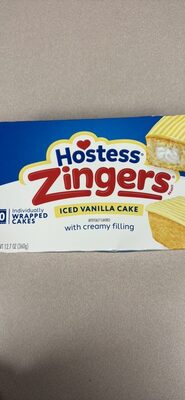 Iced Vanilla Flavored Cake With Creamy Filling, Iced Vanilla