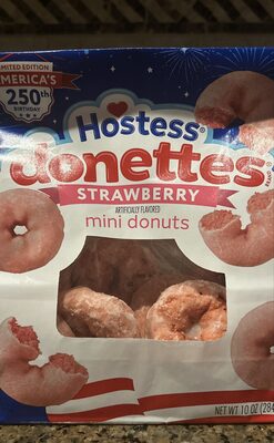 Strawberry Flavored Mini Donuts, Strawberry