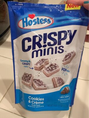 Cookies & Creme Flavored Cr!Spy Minis Wafer Snacks, Cookies & Creme