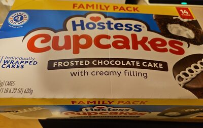 Frosted Chocolate Cupcakes With Creamy Filling, Frosted Chocolate