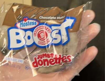 Jumbo Donettes, Chocolate Mocha Flavored Caffeinated Donut, Chocolate Mocha