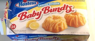 Lemon Drizzle Baby Bundts Mini Cakes With Icing, Lemon Drizzle