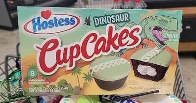 Dinosaur Cupcakes Frosted Chocolate Cake With Creamy Filling, Dinosaur