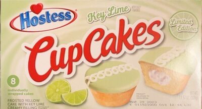 Key Lime Cupcakes Frosted Yellow Cake With Creamy Filling, Key Lime