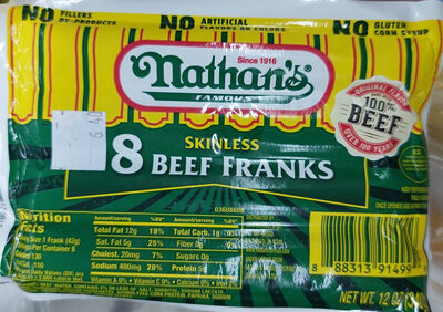 Skinless Beef Franks, Skinless Beef