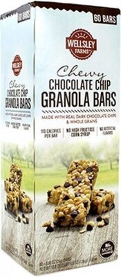 Chocolate Chip Chewy Granola Bars, Chocolate Chip