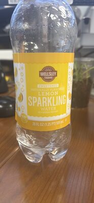 Lemon Flavored Sparkling Water Beverage, Lemon