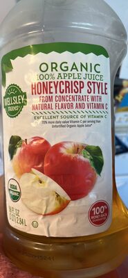 Honeycrisp Style Organic Apple Juice, Honeycrisp Style